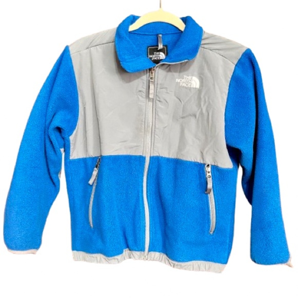 The North Face Blue and Gray Fleece Jacket Youth